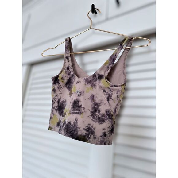 LULULEMON | Athletic Align Shelf Bra Radial Tie Dye  Print Pattern Size 2 - Picture 14 of 15